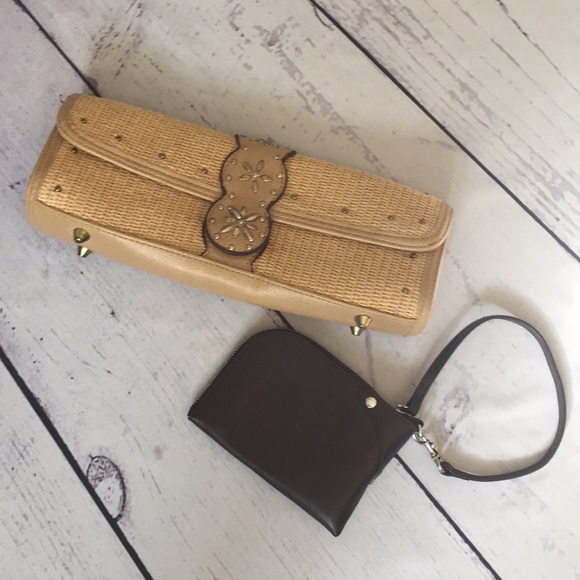 🙉 Isaac Mizrahi for Target clutch & Gap wristlet - Picture 1 of 7